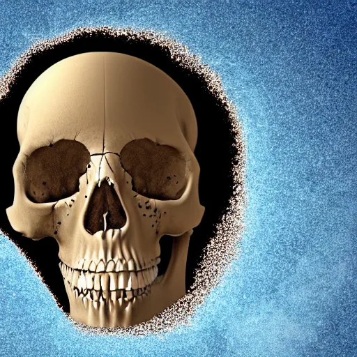 Image similar to hole in top of human skull