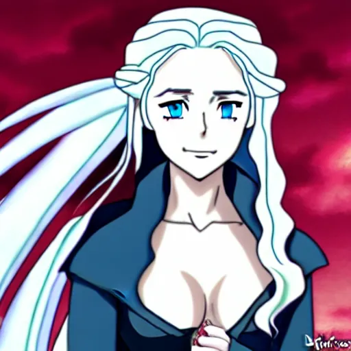 Image similar to daenerys targaryen - anime style