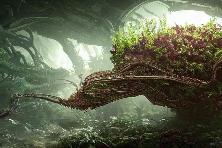 Prompt: the most amazing dream you ever had about alien botany, hyper realistic, ambient lighting, concept art, intricate, hyper detailed, smooth, dynamic volumetric lighting, octane, cinematic