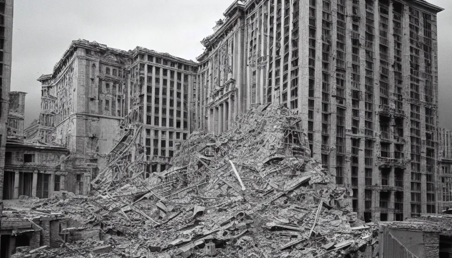 Prompt: 1 9 7 0 s movie still of a impossible building, by piranesi, cinestill 8 0 0 t, high quality, high detailed