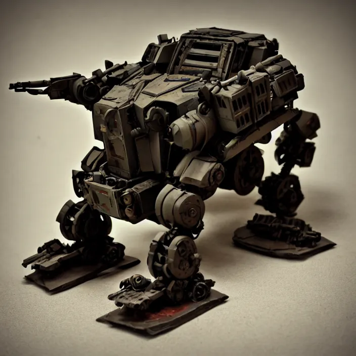 Image similar to photograph of a war mech extremely detailed. dslr. 5 0 mm.