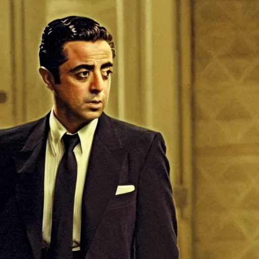 Image similar to still of xavi hernandez as michael corleone in the godfather