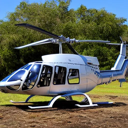 Image similar to Helicopter made of ice melting in a hot sunny savannah