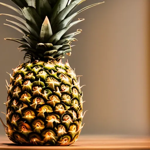 Prompt: photo of a pineapple that looks like emma watson on stage in front of an audience, highly detailed, extremely high quality, hd, 4 k, 8 k, professional photographer, 4 0 mp, lifelike, top - rated, award winning, realistic, detailed lighting, detailed shadows, sharp, no blur, edited, corrected, trending