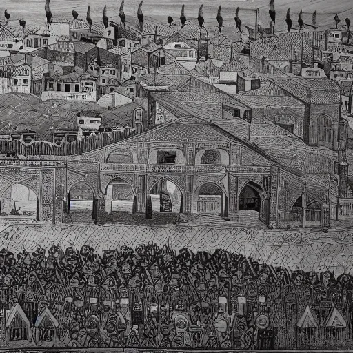 Prompt: aftermath of Byzantine Seljuk wars, dynamic lighting, cinematic, establishing shot, extremely high detail, photo realistic, cinematic lighting, intricate line drawings, 8k resolution