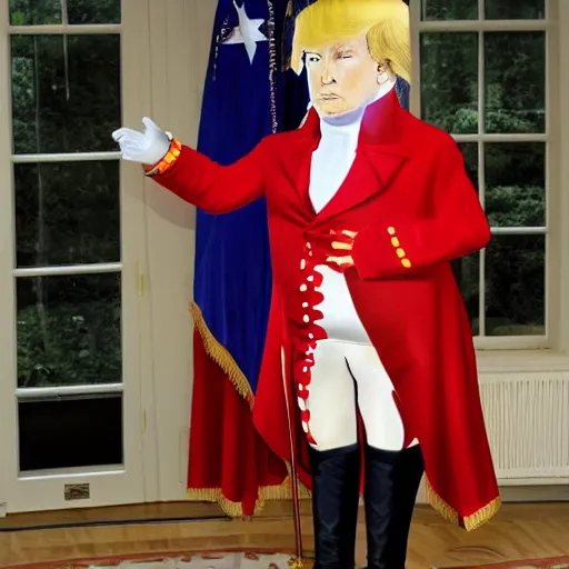 Prompt: donald trump dressed as napoleon bonaparte,