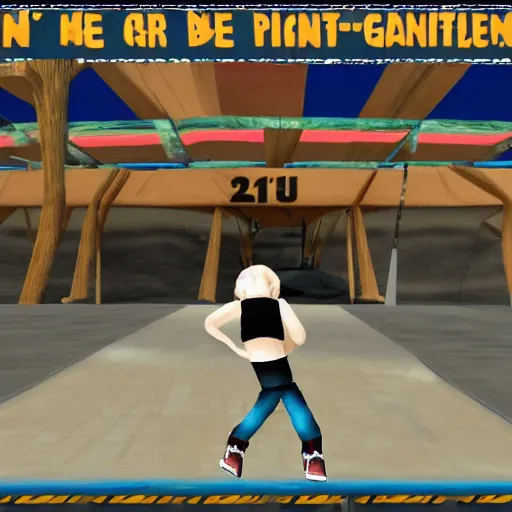 Prompt: albert einstein's pro skater for playstation 2, video game screenshot