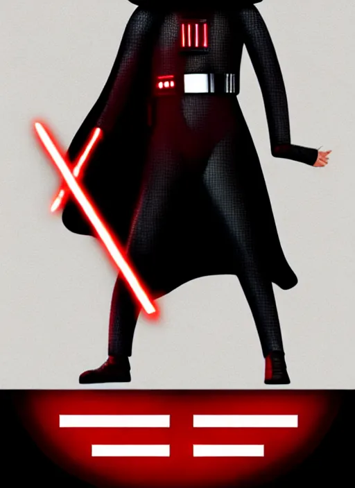 Image similar to movie poster for the new star wars movie, kylo ren bikini model, by john alvin