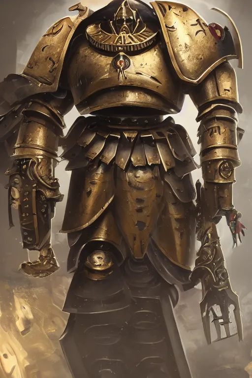 Image similar to armor portrait heros warhammer 4 0 k horus heresy fanart - the primarchs emperor by johannes helgeson animated with vfx concept artist & illustrator global illumination ray tracing hdr fanart arstation zbrush central hardmesh 8 k octane renderer comics stylized