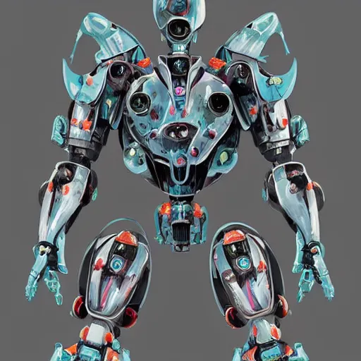 Image similar to symmetry, waterlily mobile combat suit floral robot, biomechanical, waterlily mecha nymphaea, detailed illustration, concept art, smooth, sharp focus, by eero saarinen