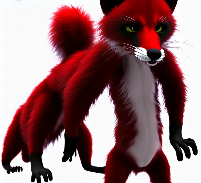 Image similar to furry - male - red - black - weasel - geistcaller - fursona uhd ue 5 visual novel pc game expressions, photorealistic