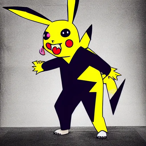 Prompt: a zombified pikachu, full body shot, studio lightning