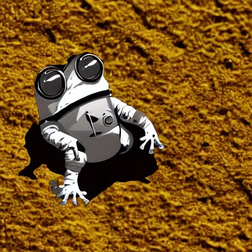 Image similar to an astronaut frog