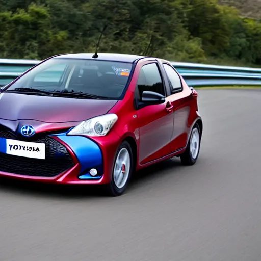 Prompt: toyota yaris as supercar