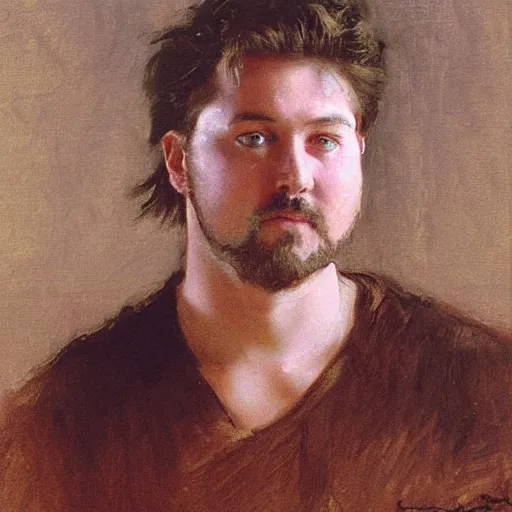 Image similar to chandler from friends by ilya repin