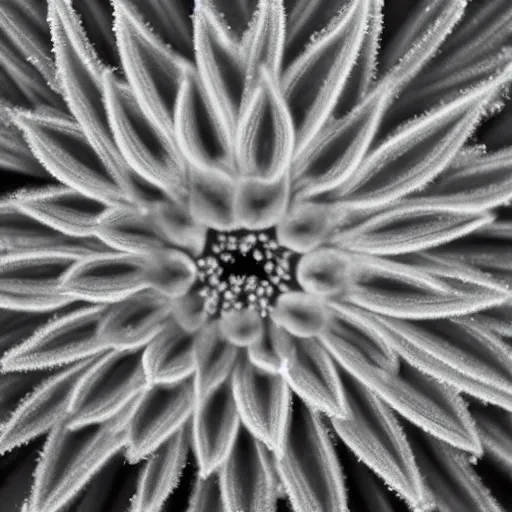 Image similar to flower like a frost pattern