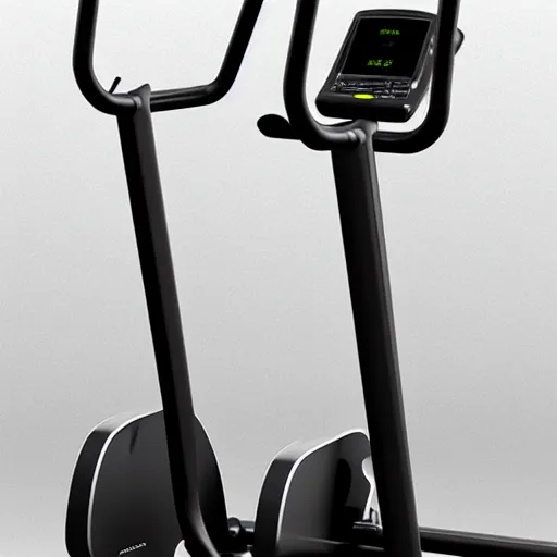 Prompt: jonathan ive dieter rams elliptical exercise machine