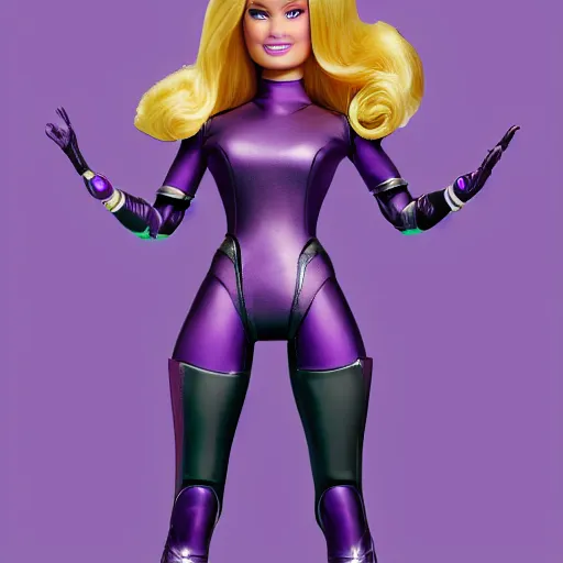 Prompt: Thanos with Barbie outfit, full body portrait, digital art, trending on artstation, illustration