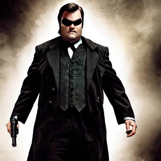 Prompt: jack black as neo, the matrix, highly detailed photo, 8 k, award winning photography, trending