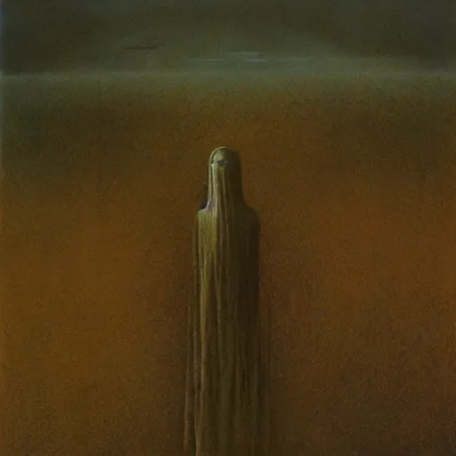 Image similar to the ferryman of hades by beksinski