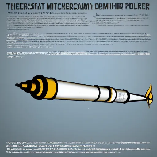 Image similar to schematic of a thermonuclear missile.