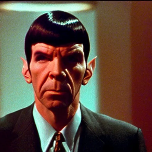 Image similar to mr spock in pulp fiction , 1997