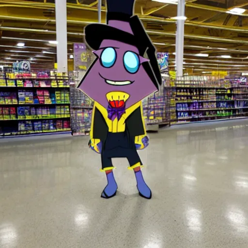 Prompt: bill cipher at walmart