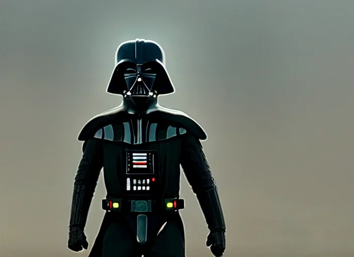 Image similar to film still of Darth Vader as Cooper in Interstellar, 4k