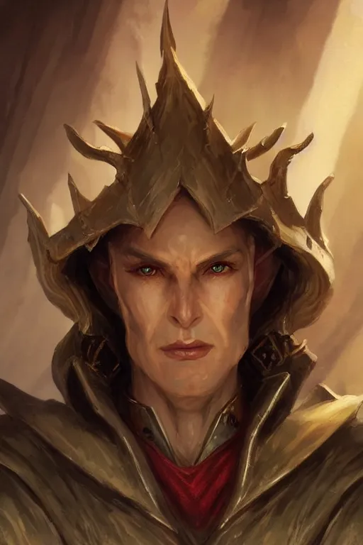 Image similar to dungeons and dragons evil twin elves character closeup portrait, dramatic light, dungeon background, 2 0 0 mm focal length, painted by stanley lau, painted by greg rutkowski, painted by stanley artgerm, digital art, trending on artstation