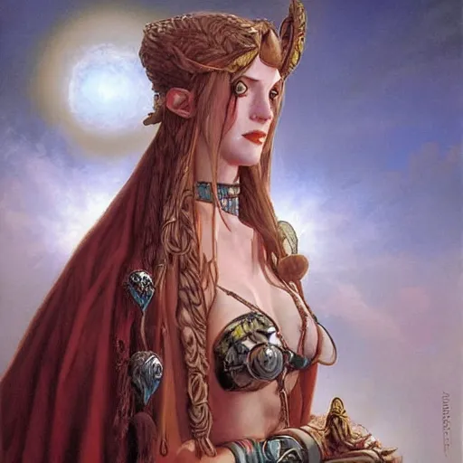 Prompt: an amazing masterpiece of art by gerald brom, princess zelda