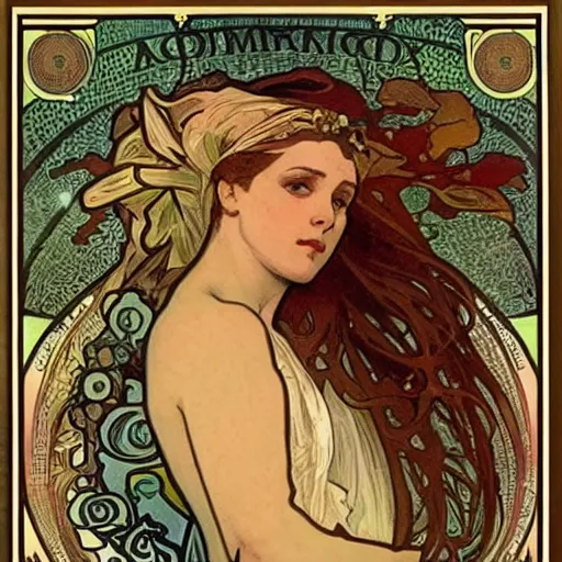 Image similar to alphonse mucha