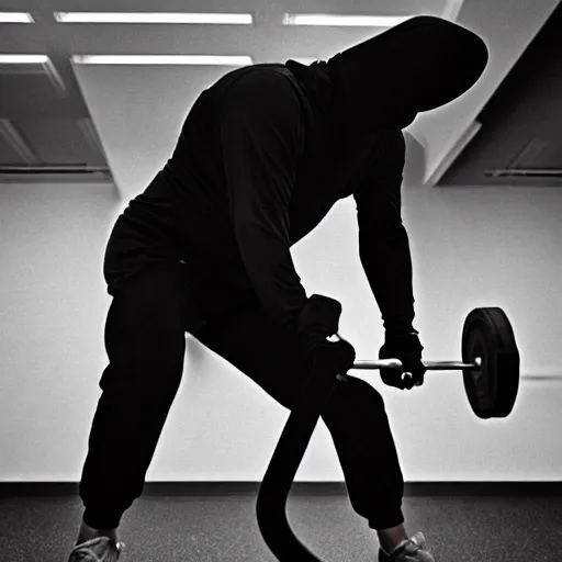 Image similar to the grim reaper at the gym