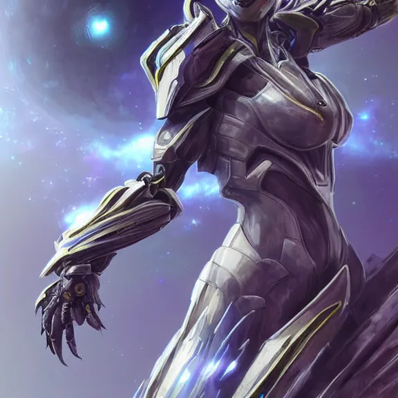 Image similar to giant stunning goddess shot, galactic sized beautiful hot anthropomorphic robot mecha female dragon, larger than the planet, gently caressing earth, looming over earth in space, detailed sleek silver armor, epic proportions, epic scale, highly detailed digital art, sci fi, furry art, macro art, dragon art, goddess art, warframe fanart, destiny fanart, anthro, furry, giantess, macro, furaffinity, deviantart, 8k 3D realism