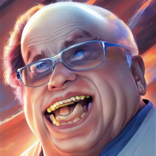 Prompt: ! dream danny devito sayian art by stanley artgerm lau, wlop, rossdraws, james jean, andrei riabovitchev, marc simonetti, yoshitaka amano, artstation, cgsociety