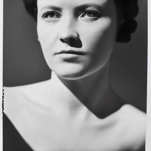 Image similar to negative film portrait of a woman