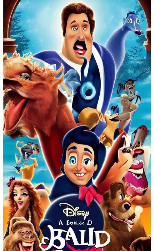 a poster for a really bad terrible awful Disney movie,, Stable Diffusion