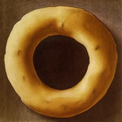 Image similar to anatomical sketch of a doughnut by leonardo da vinci