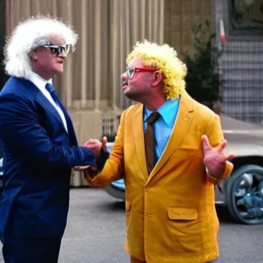 Prompt: brian badonde meets the president of the united states