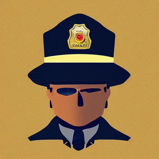 Image similar to “Donut dressed as police officer, digital art, 4k, award winning”