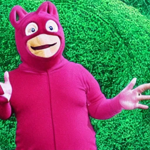 Image similar to Alex Jones Teletubbie