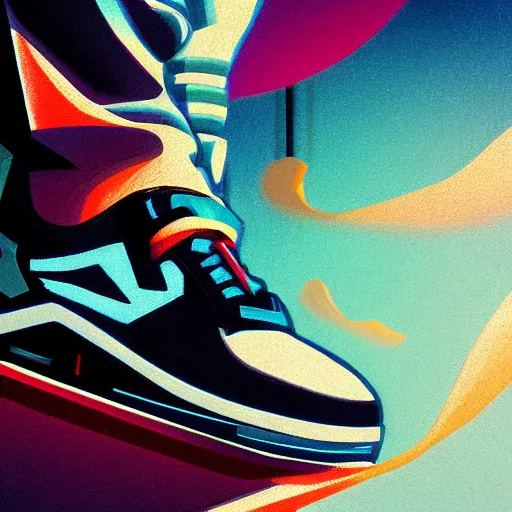 Image similar to sneaker concept art, neogrunge, sharp focus, illustration, concept art by tooth wu