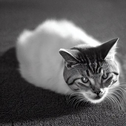 chad cat, black and white filter, ultra hd, 8k, Stable Diffusion