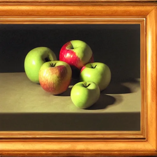 Image similar to Apofiss, still life of an apple, by Calarts and Apofiss, volumetric lighting, by Apofiss