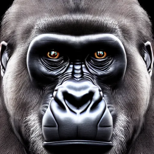 Prompt: a gorilla with Steve Buscemi's face, 8k, ultra realistic, render