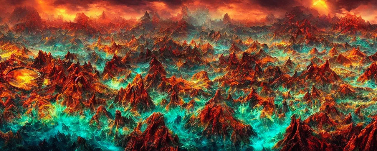 Prompt: amazing crazy landscape photo of a secret civilization, hyperdetailed, nice colors, cinematic masterpiece