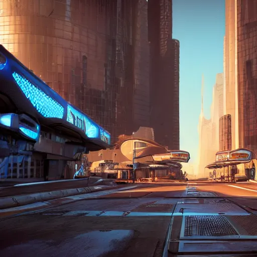 Prompt: award - winning photograph of the city streets of a futuristic utopia on mars, cinematic, 8 k, hyper realistic, unreal engine render