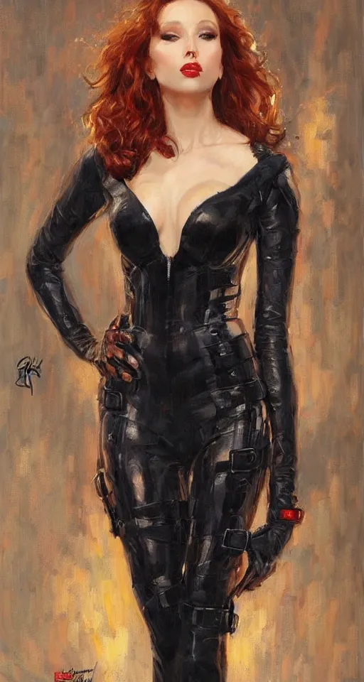 Image similar to black widow by Konstantin Razumov