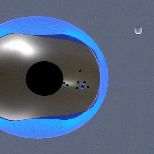 Prompt: Droplets are unmanned, teardrop-shaped probes, and the first Trisolaran spacecraft encountered by humanity. They are made of metal modified with an effect that extends the strong interaction to ranges similar to those of chemical bonds. The resulting substance is perfectly smooth, mirrored and completely crystalline in structure down to the individual atom.