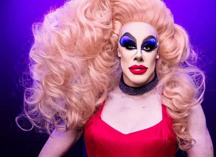 Image similar to photo still of drag queen!!!! jordan peterson!!!! dressed as a woman dressed as a woman in drag, 8 k, studio lighting