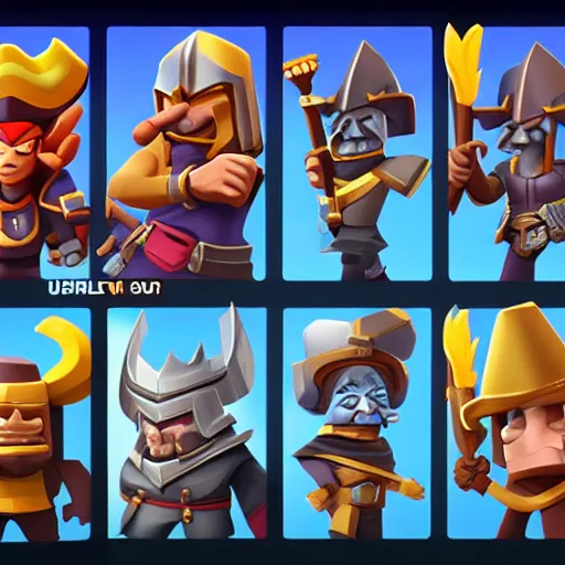 Image similar to new clash royal characters